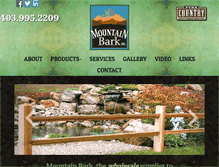 Tablet Screenshot of mountainbark.com